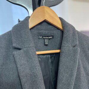 Zara TRF Double Breasted Wool Blend Coat